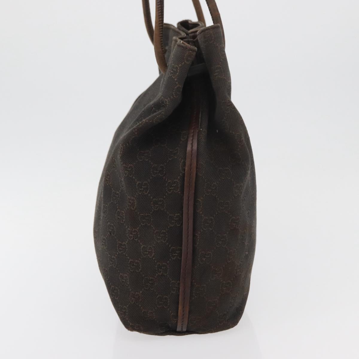 GUCCI GG Canvas Tote Bag Brown 101341 Auth 180180