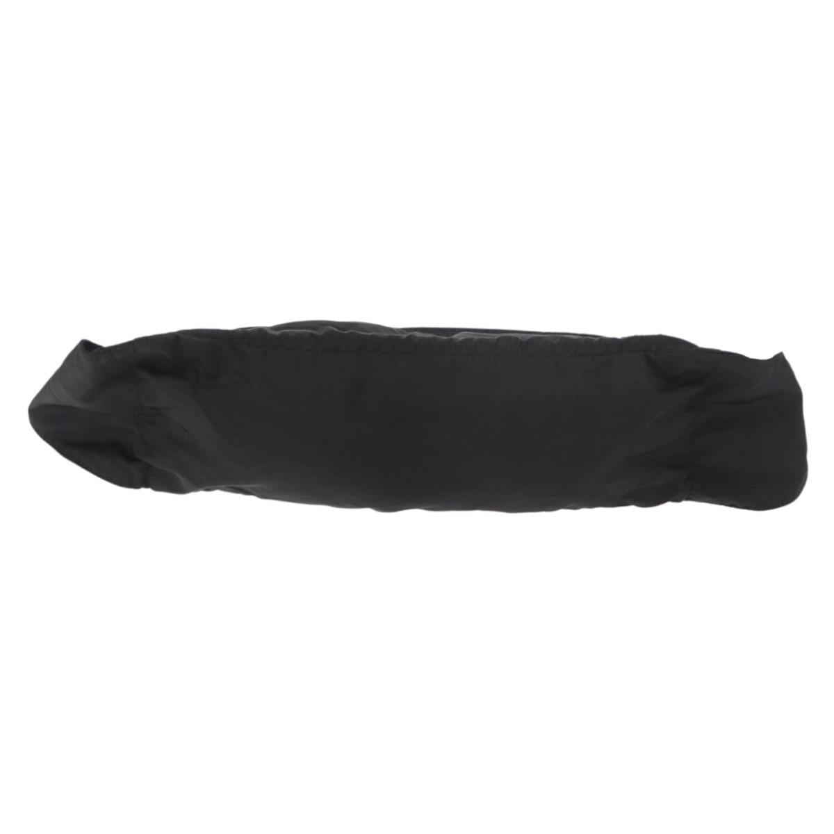 PRADA Waist bag Nylon Black Silver Auth 180191