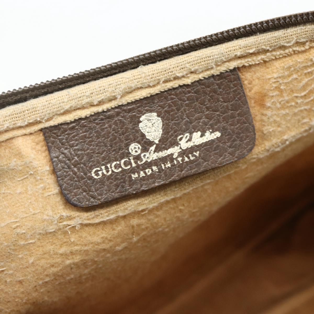 GUCCI GG Supreme Shoulder Bag PVC Beige Gold 97 02 068 Auth 180207