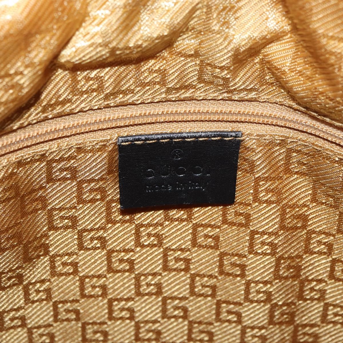 GUCCI Shoulder Bag Suede Brown Gold 001 4051 Auth 180216