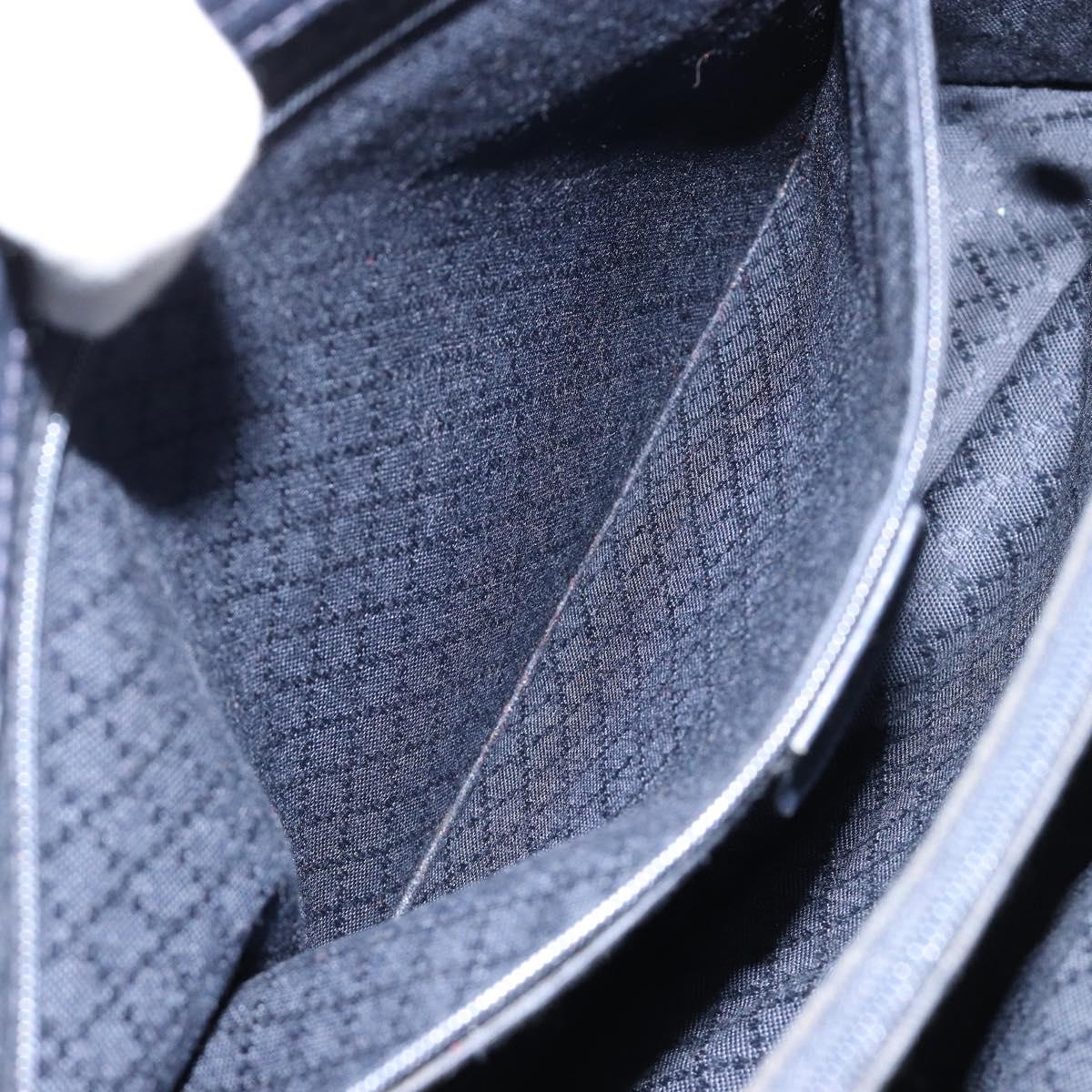 GUCCI Bamboo Tote Bag Suede Navy Gold 002 123 0322 Auth 180219