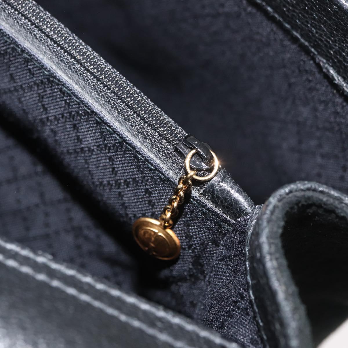 GUCCI Bamboo Tote Bag Suede 2way Black Gold 002 123 0322 Auth 180227