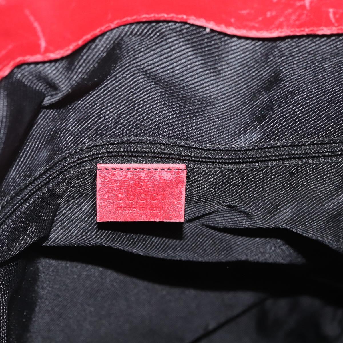 GUCCI GG Canvas Hand Bag Beige Red 002 1121 1669 Auth 180232