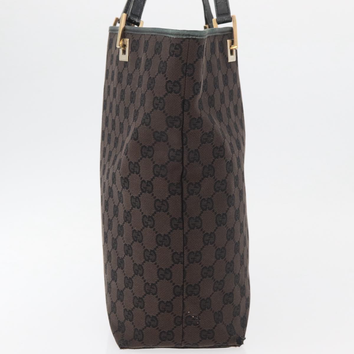 GUCCI GG Canvas Tote Bag Brown Gold 002 1098 Auth 180236