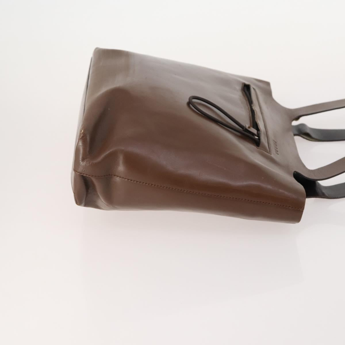GIVENCHY Gucci Fendi Prada Bag PVC Leather 4 Set Brown Beige black Auth 180241