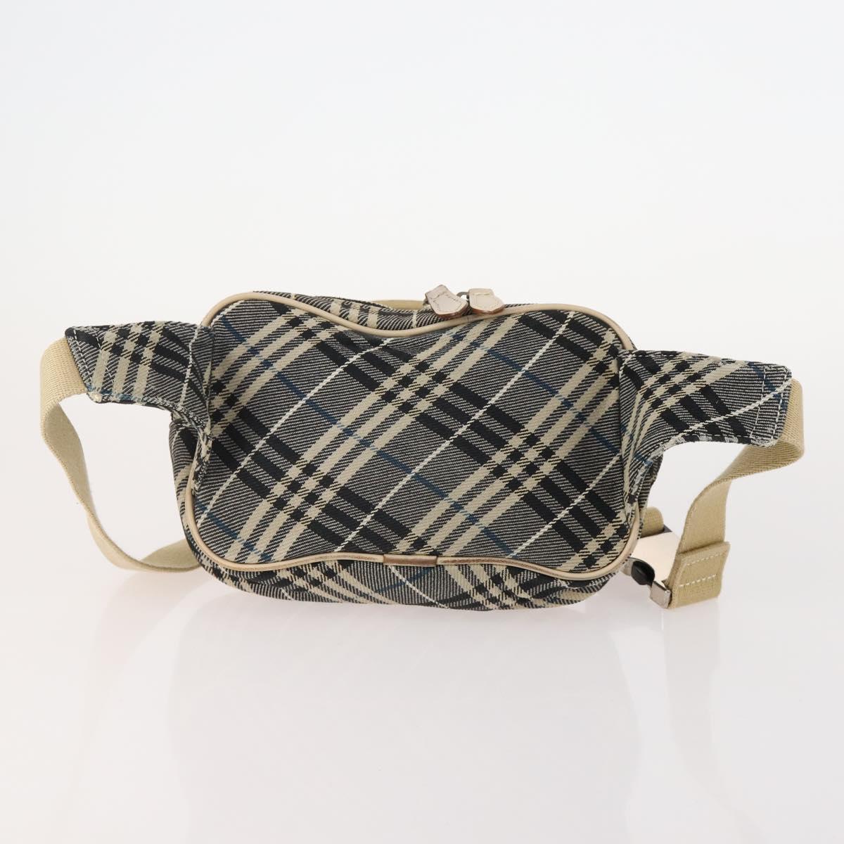 Burberrys Burberry Nova Check Bag Canvas 4 Set Brown Beige Navy Auth 180243