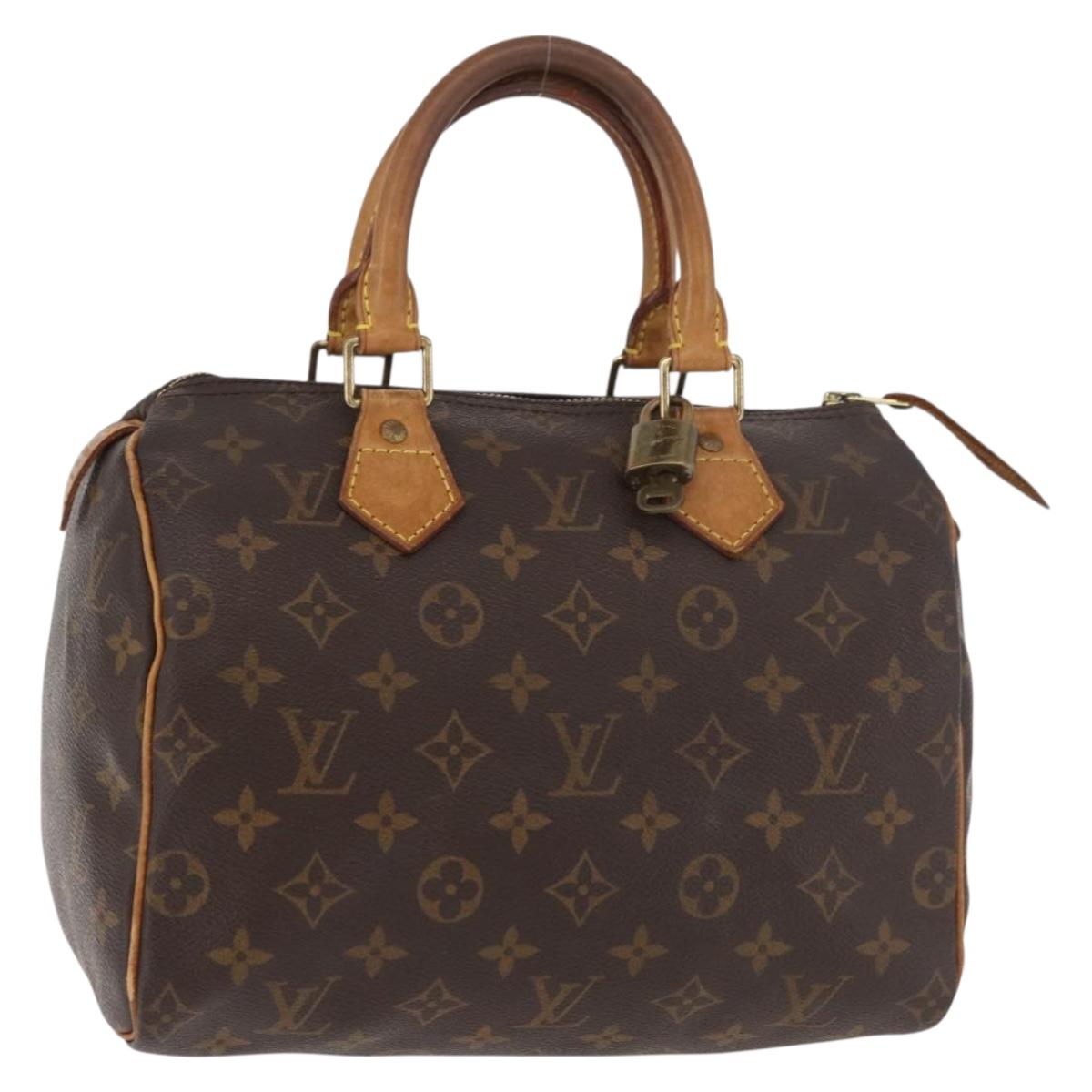 LOUIS VUITTON Monogram Speedy 25 Hand Bag M41528 LV Auth 180292A