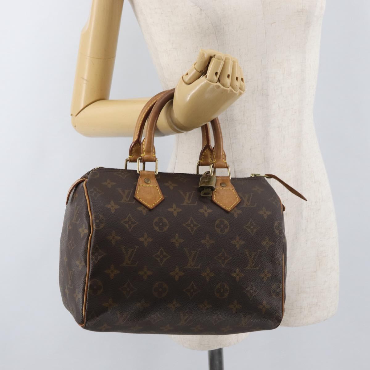 LOUIS VUITTON Monogram Speedy 25 Hand Bag M41528 LV Auth 180292A