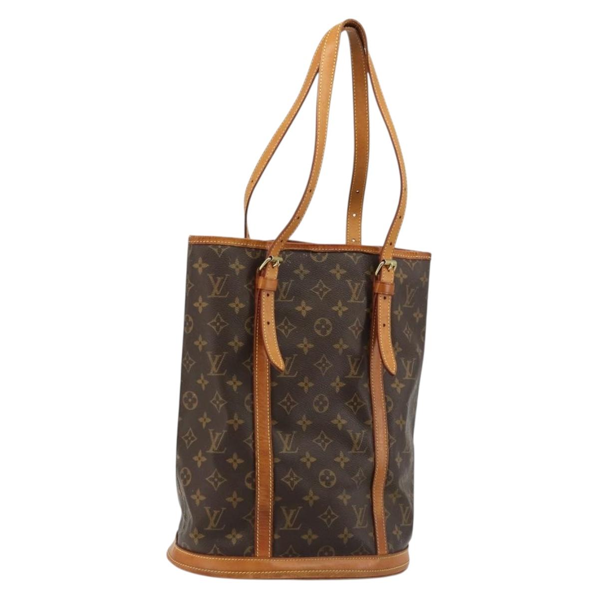 LOUIS VUITTON Monogram Bucket GM Shoulder Bag M42236 LV Auth 180294