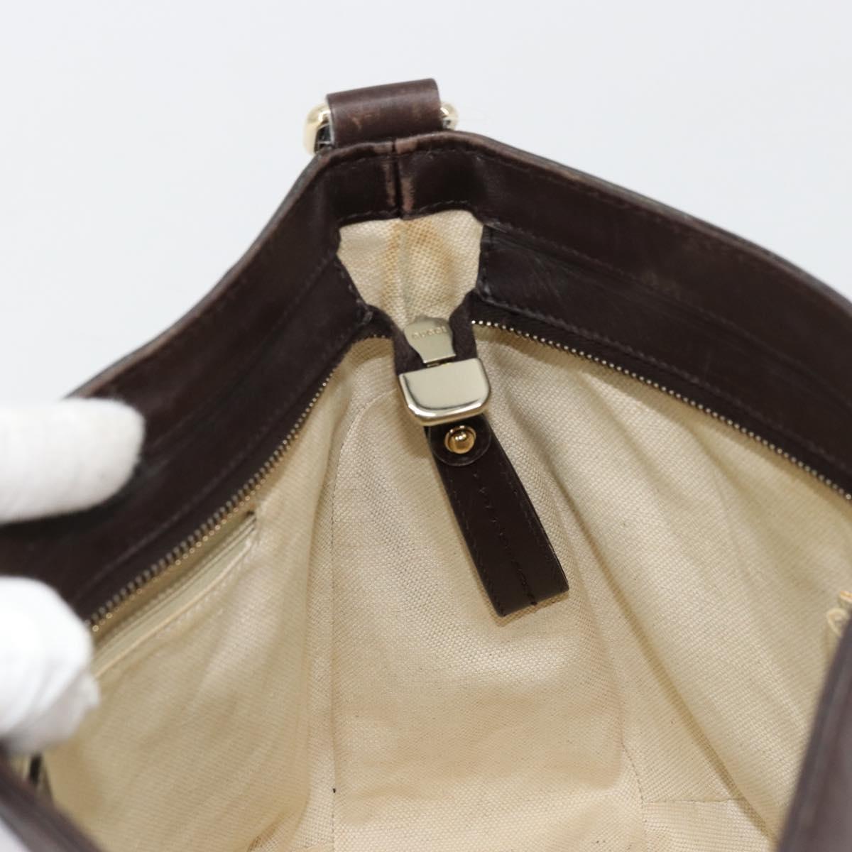 GUCCI GG Canvas Sukey Shoulder Bag Beige Gold 296834 Auth 180306