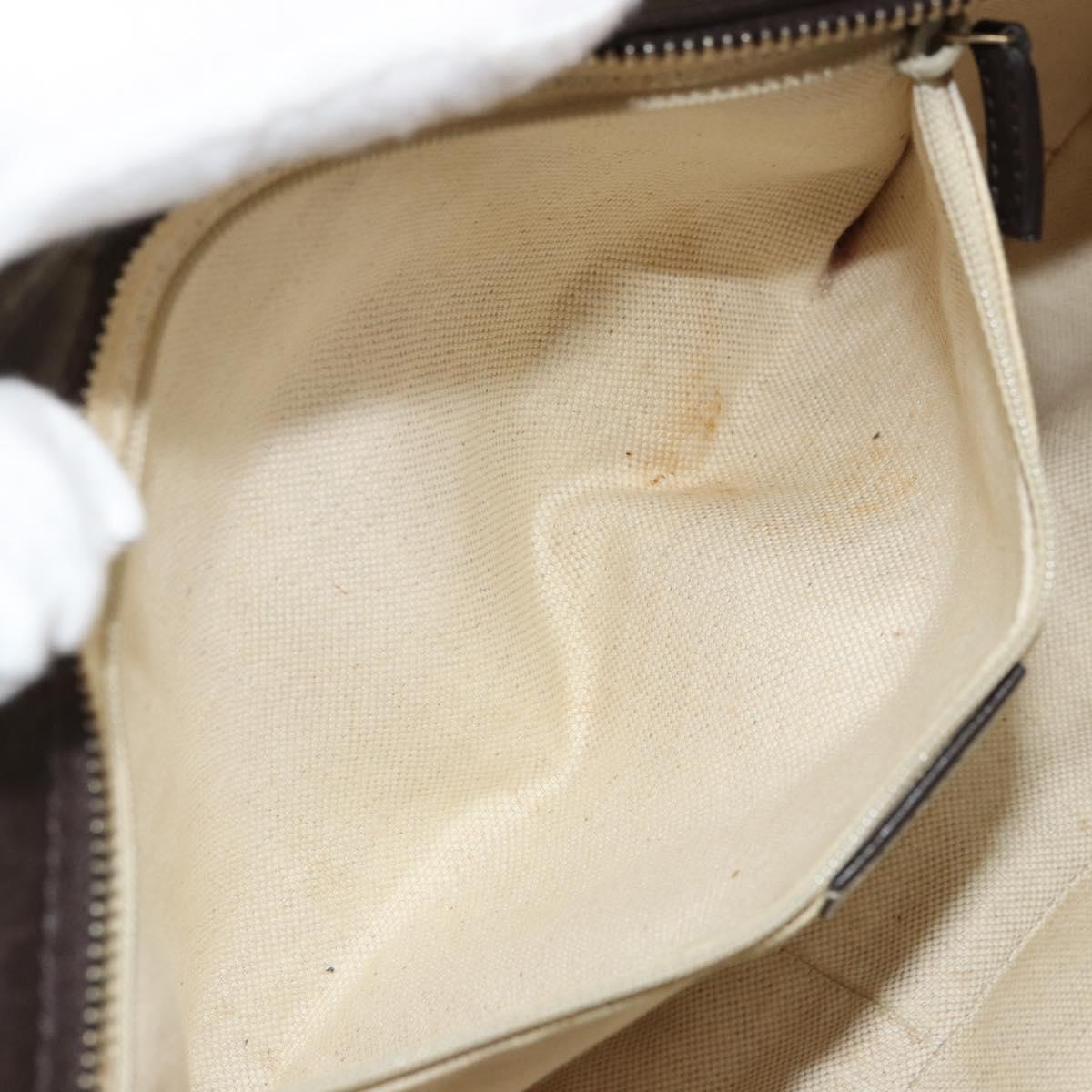 GUCCI GG Canvas Sukey Shoulder Bag Beige Gold 296834 Auth 180306