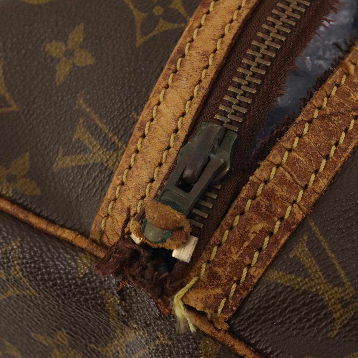 LOUIS VUITTON Monogram Sac Souple 45 Boston Bag M41624 LV Auth 180309