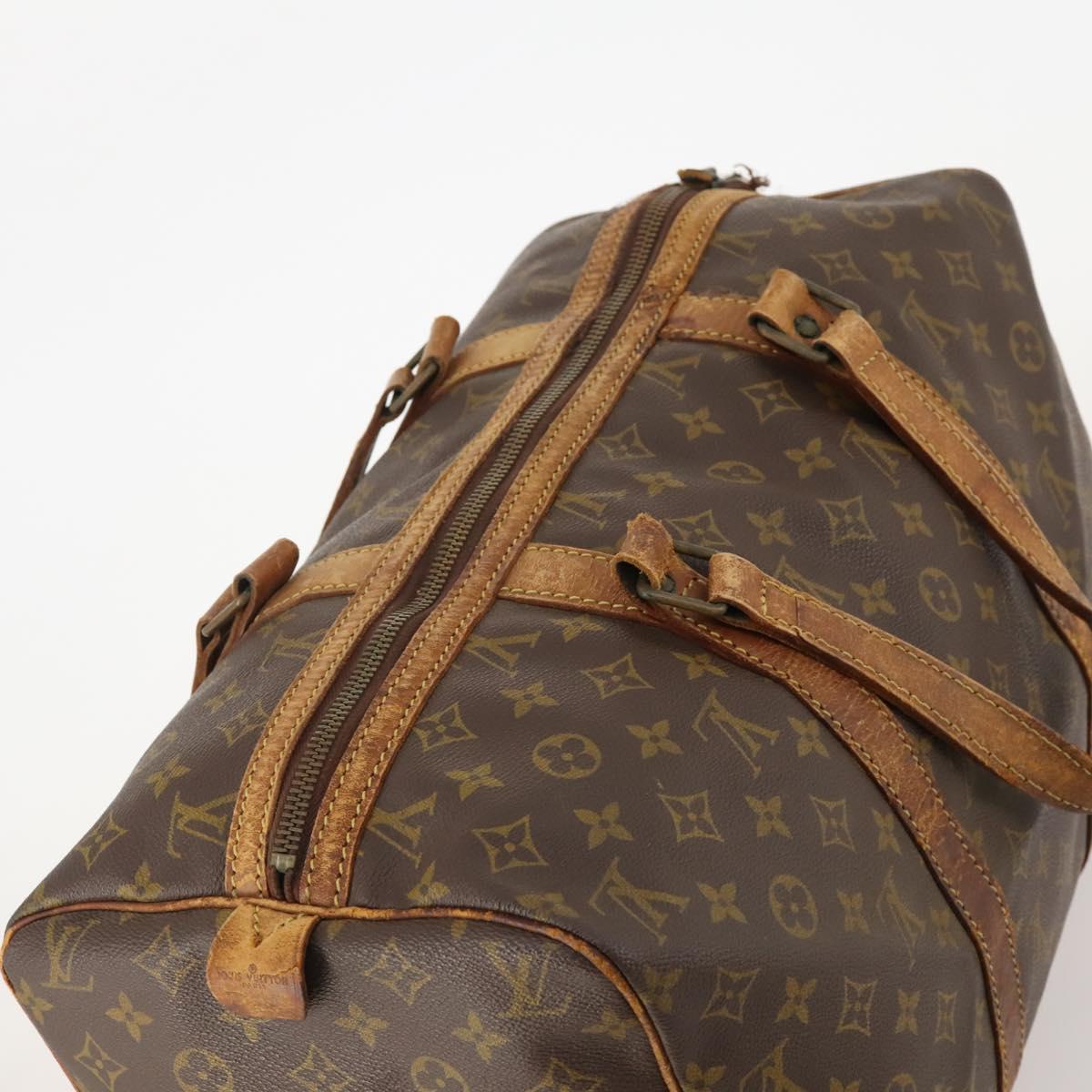LOUIS VUITTON Monogram Sac Souple 45 Boston Bag M41624 LV Auth 180309