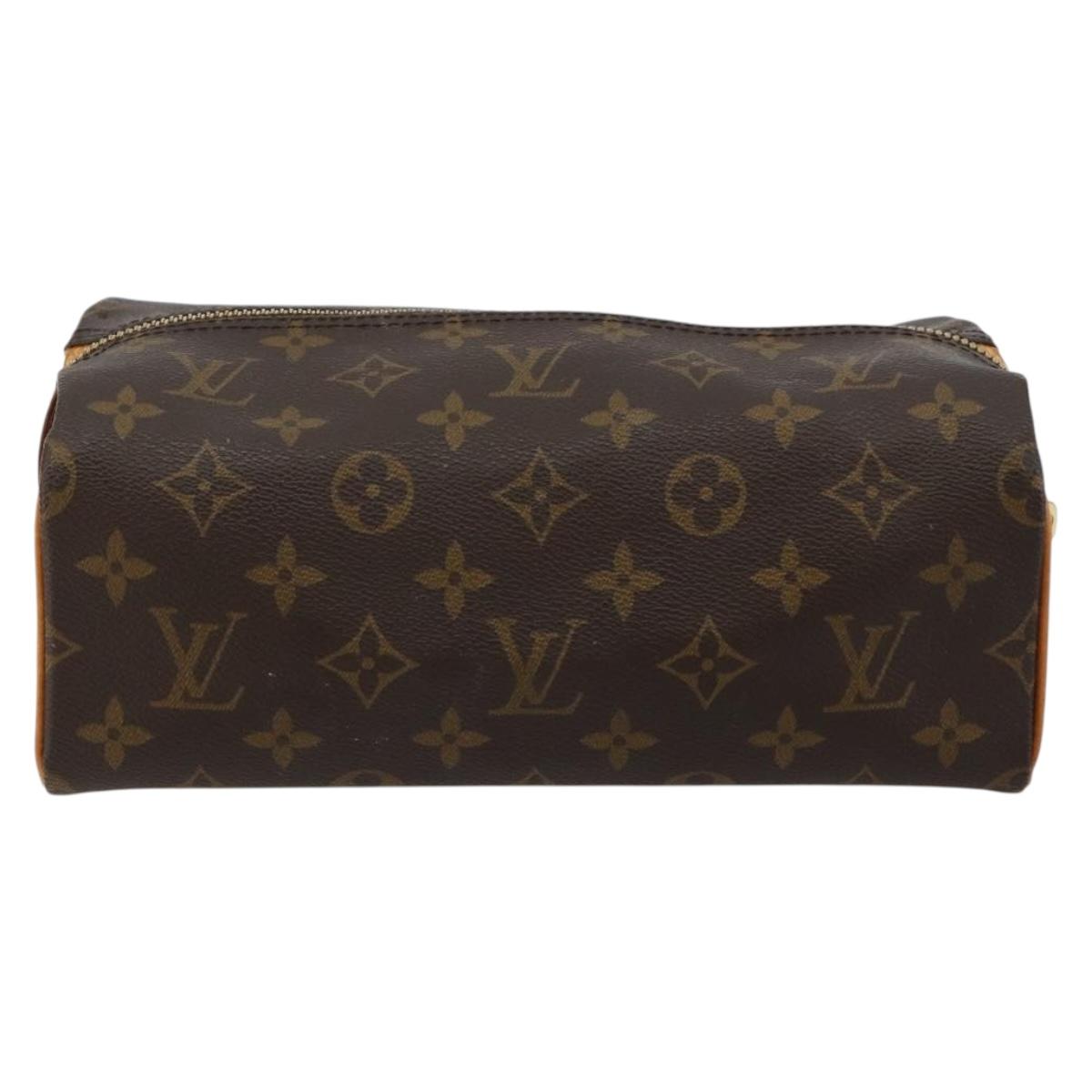 LOUIS VUITTON Monogram Trousse Patte Pression Cosmetic Pouch M47636 Auth 180318