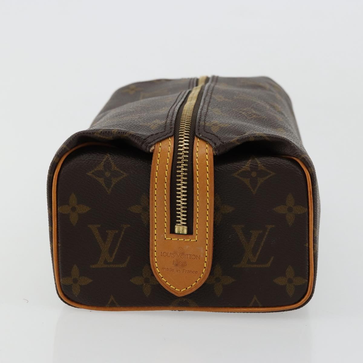 LOUIS VUITTON Monogram Trousse Patte Pression Cosmetic Pouch M47636 Auth 180318