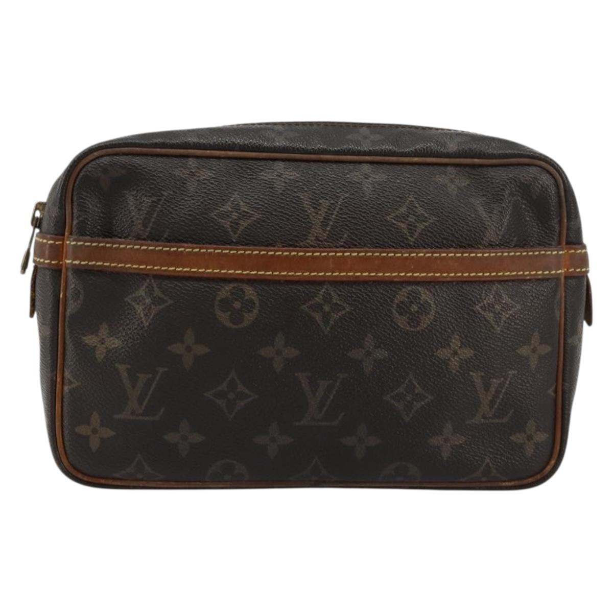 LOUIS VUITTON Monogram Compiegne 23 Clutch Bag M51847 LV Auth 180323