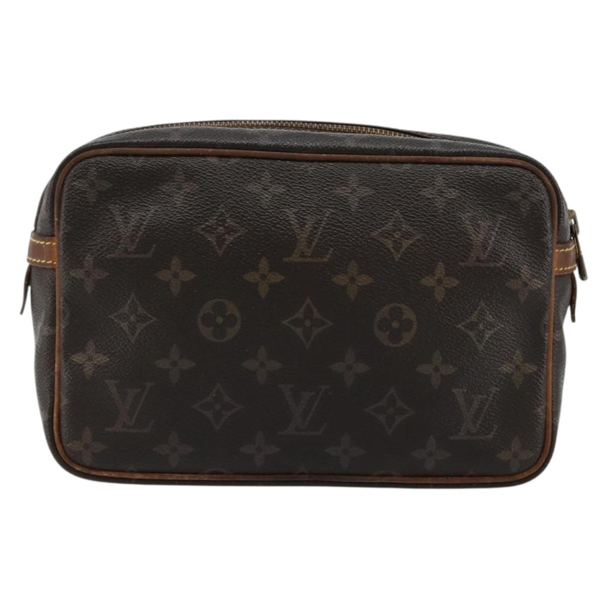 LOUIS VUITTON Monogram Compiegne 23 Clutch Bag M51847 LV Auth 180323