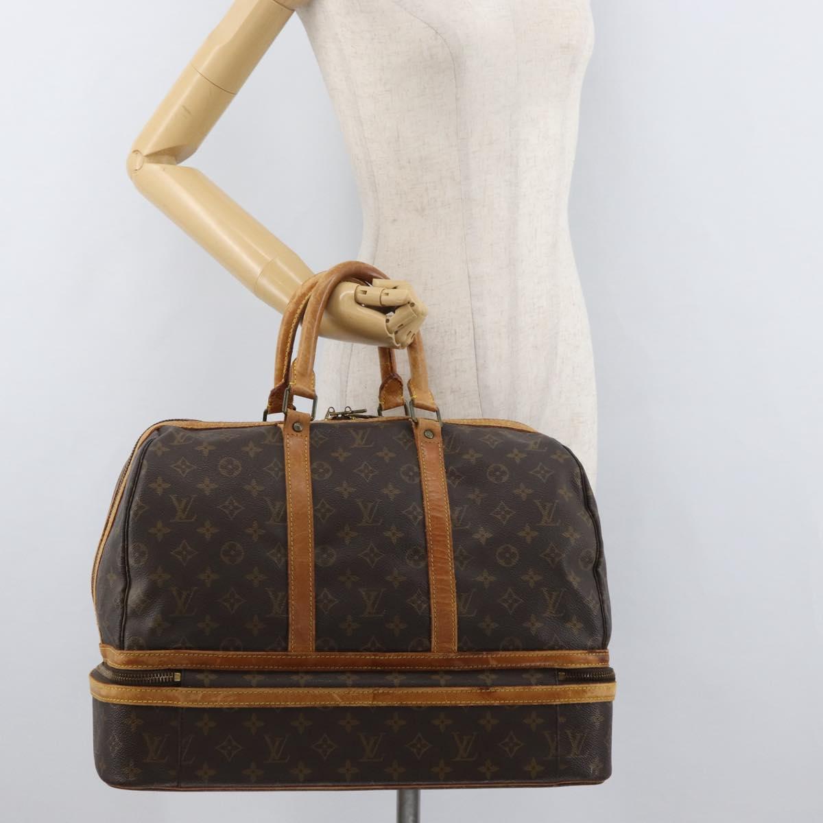 LOUIS VUITTON Monogram Sac Sports Boston Bag M41444 LV Auth 180325