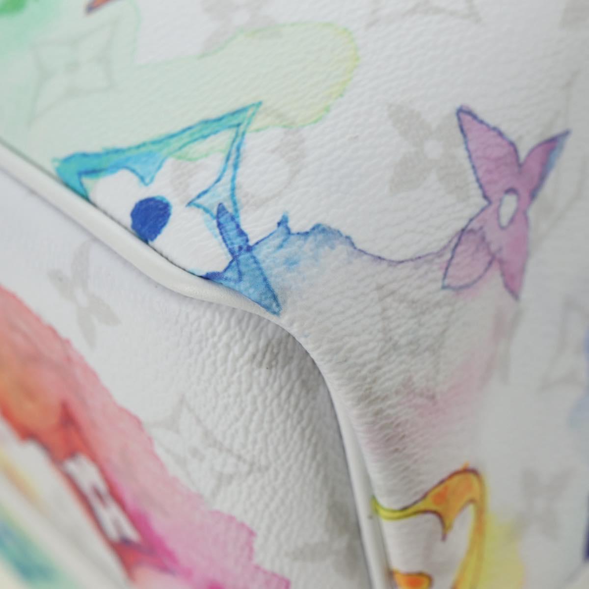 LOUIS VUITTON Watercolor Keepall Bandouliere 50 Bag M45758 LV Auth 180337SAM