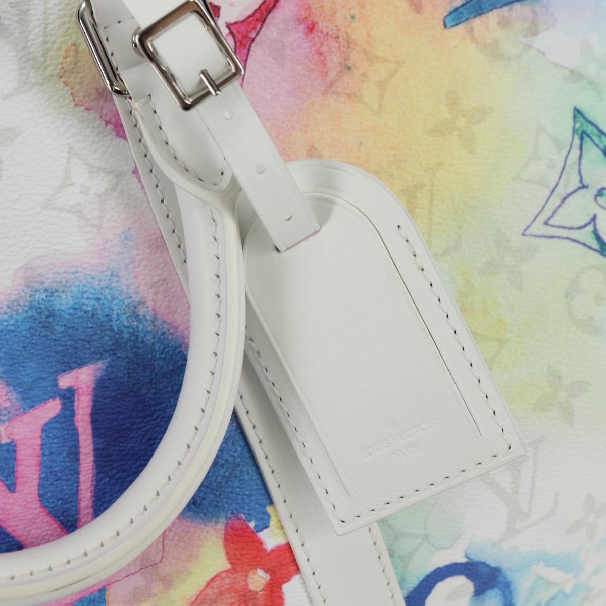 LOUIS VUITTON Watercolor Keepall Bandouliere 50 Bag M45758 LV Auth 180337SAM