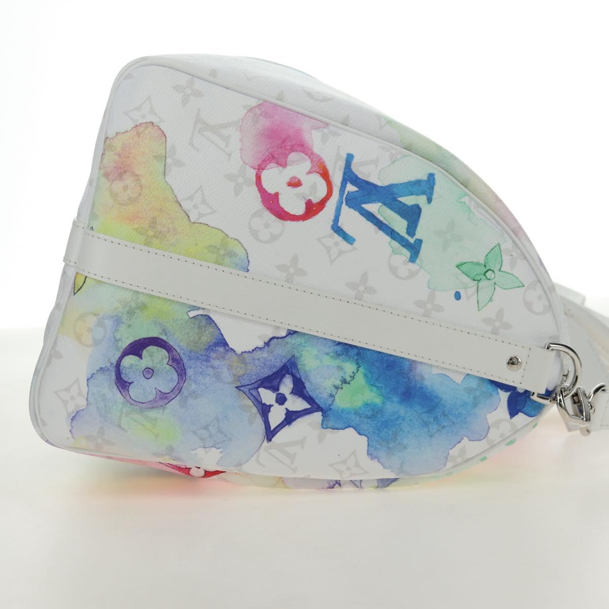 LOUIS VUITTON Watercolor Keepall Bandouliere 50 Bag M45758 LV Auth 180337SAM
