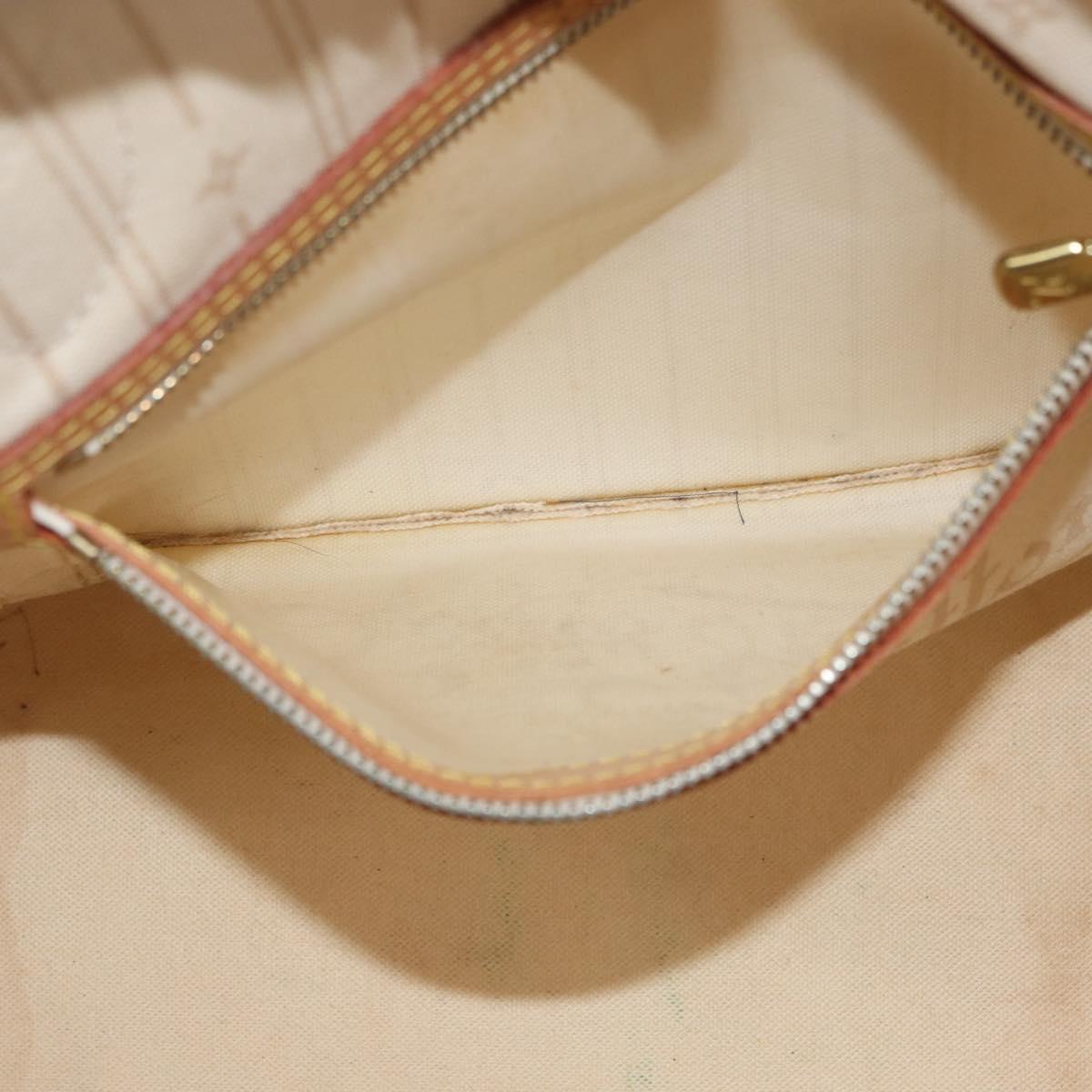 LOUIS VUITTON Damier Azur Neverfull PM Tote Bag N41362 LV Auth 180341