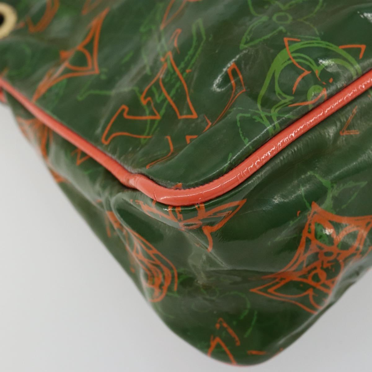 LOUIS VUITTON Bonbon Richard Prince Pochette Bag Green M95748 LV Auth 180342A