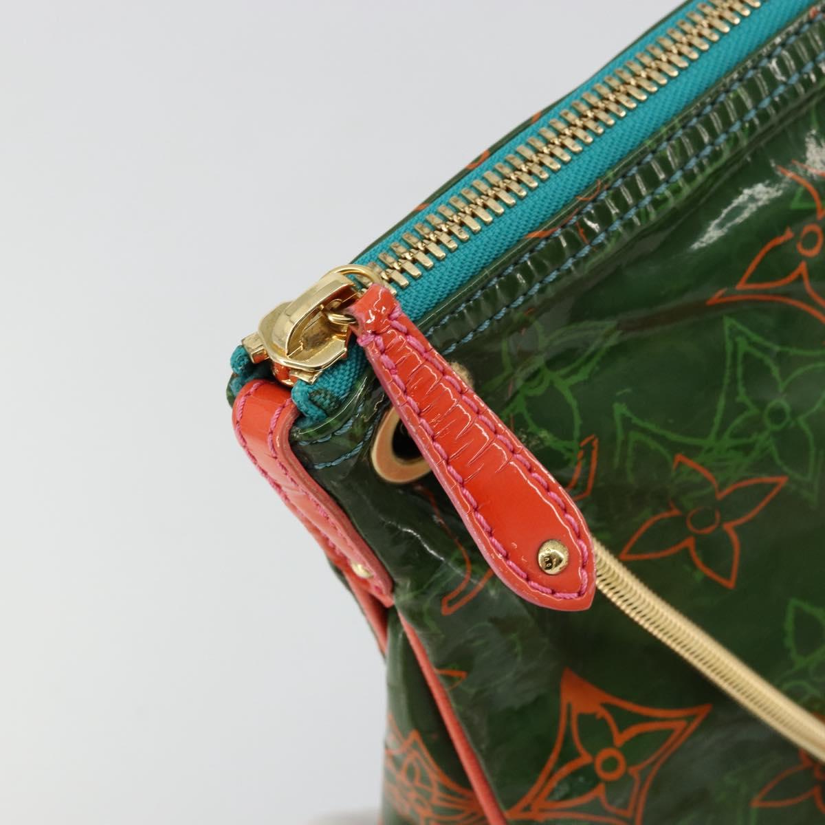 LOUIS VUITTON Bonbon Richard Prince Pochette Bag Green M95748 LV Auth 180342A