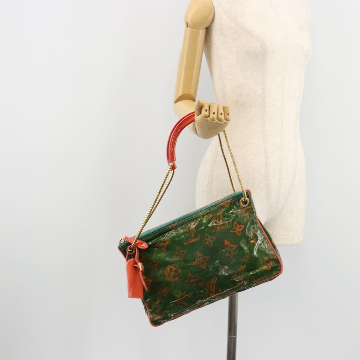 LOUIS VUITTON Bonbon Richard Prince Pochette Bag Green M95748 LV Auth 180342A