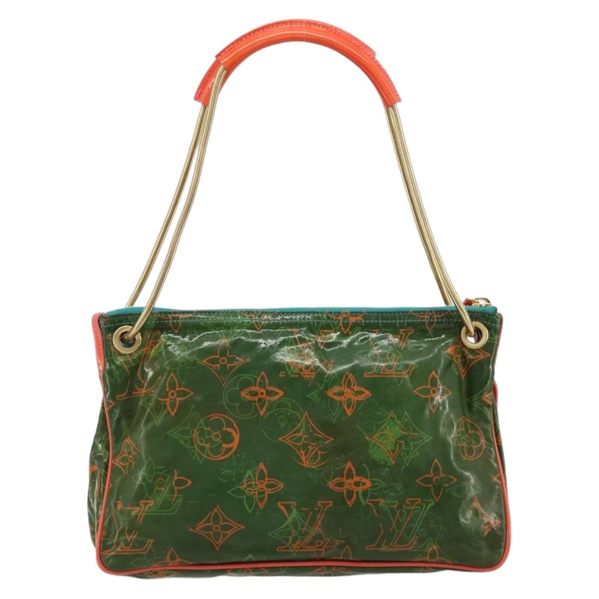 LOUIS VUITTON Bonbon Richard Prince Pochette Bag Green M95748 LV Auth 180342A