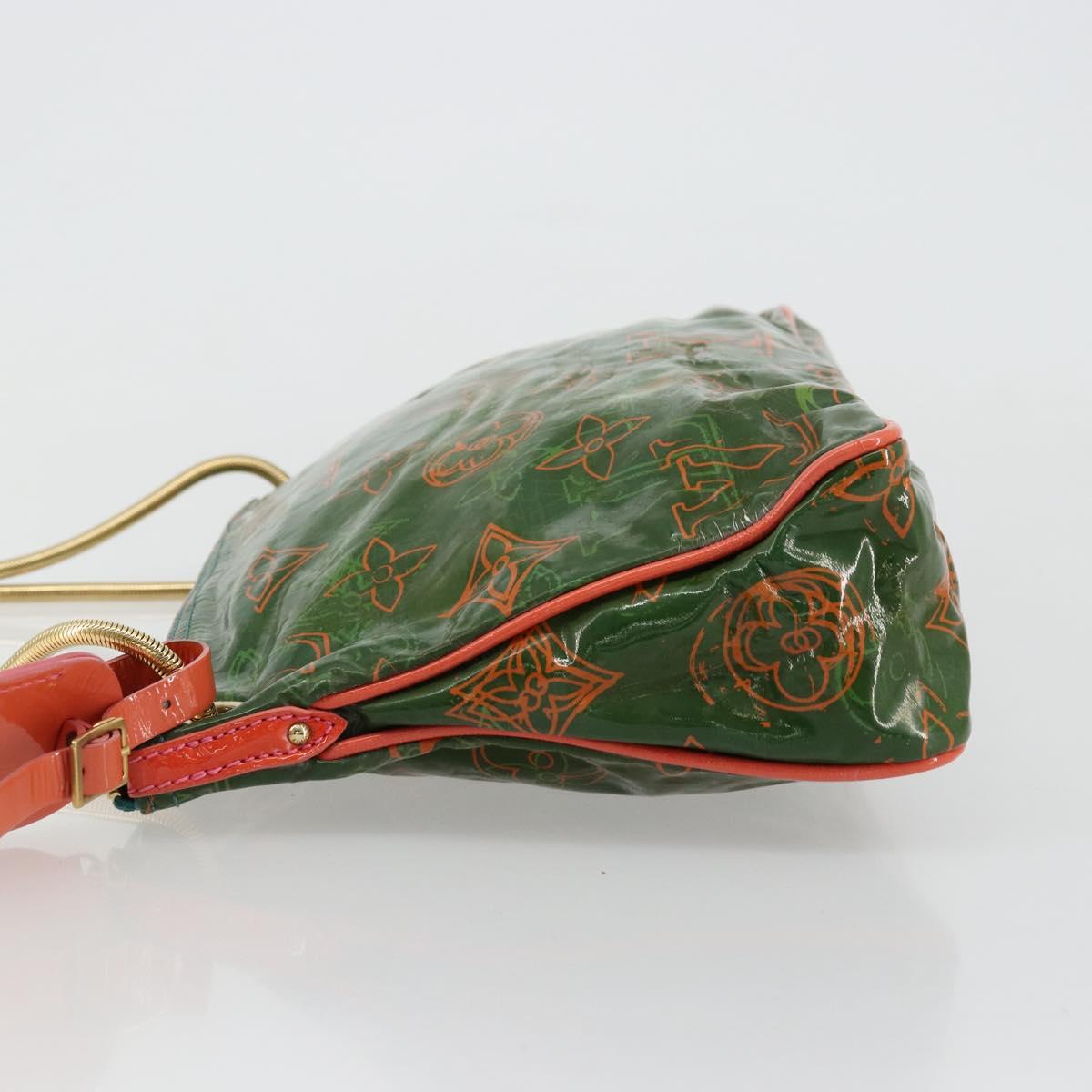 LOUIS VUITTON Bonbon Richard Prince Pochette Bag Green M95748 LV Auth 180342A
