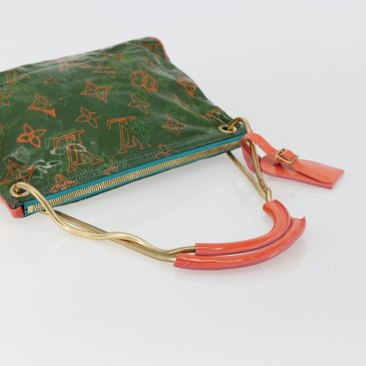 LOUIS VUITTON Bonbon Richard Prince Pochette Bag Green M95748 LV Auth 180342A