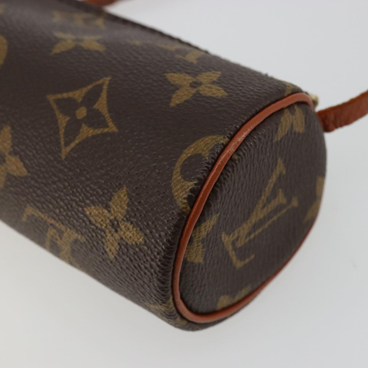 LOUIS VUITTON Monogram Papillon Pouch LV Auth 180346