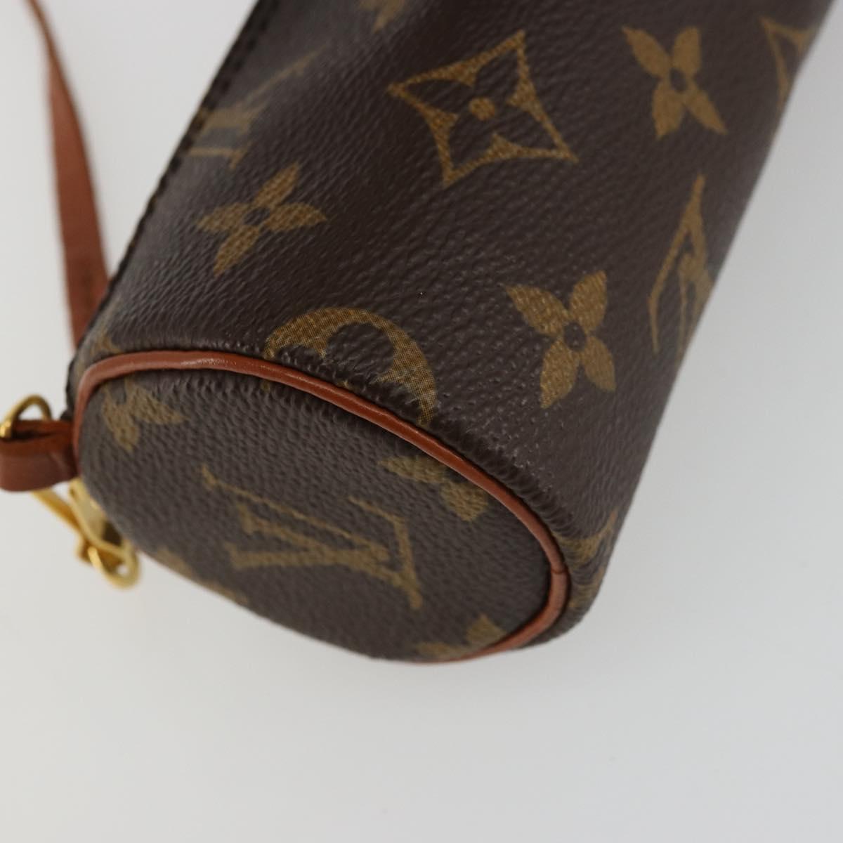 LOUIS VUITTON Monogram Papillon Pouch LV Auth 180346