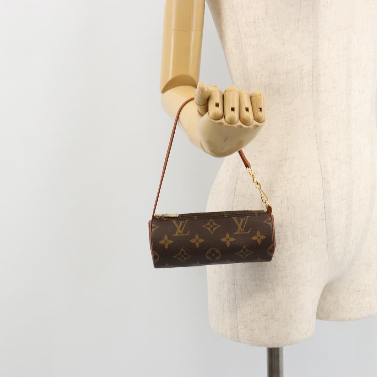 LOUIS VUITTON Monogram Papillon Pouch LV Auth 180346