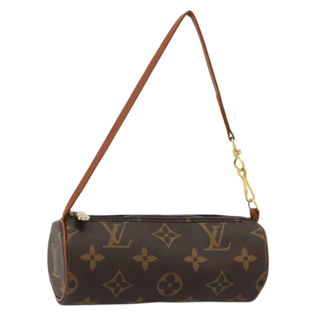 LOUIS VUITTON Monogram Papillon Pouch LV Auth 180346