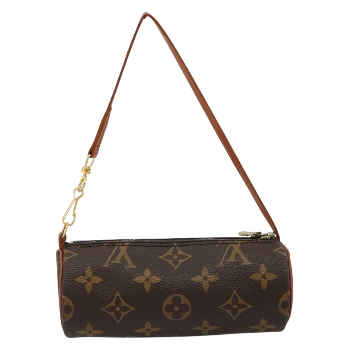 LOUIS VUITTON Monogram Papillon Pouch LV Auth 180346