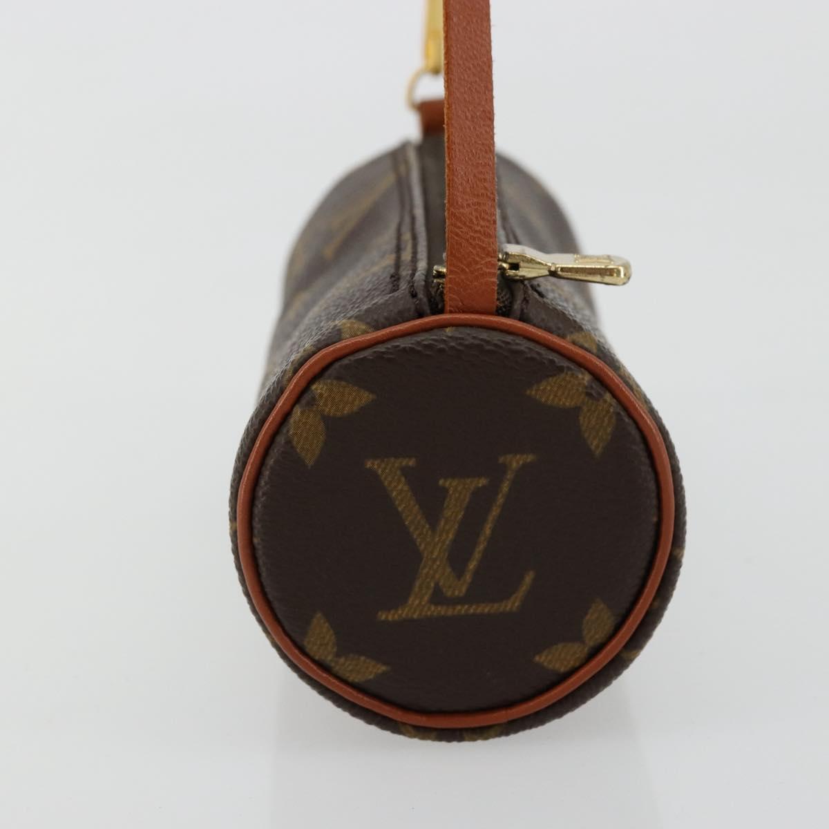 LOUIS VUITTON Monogram Papillon Pouch LV Auth 180346
