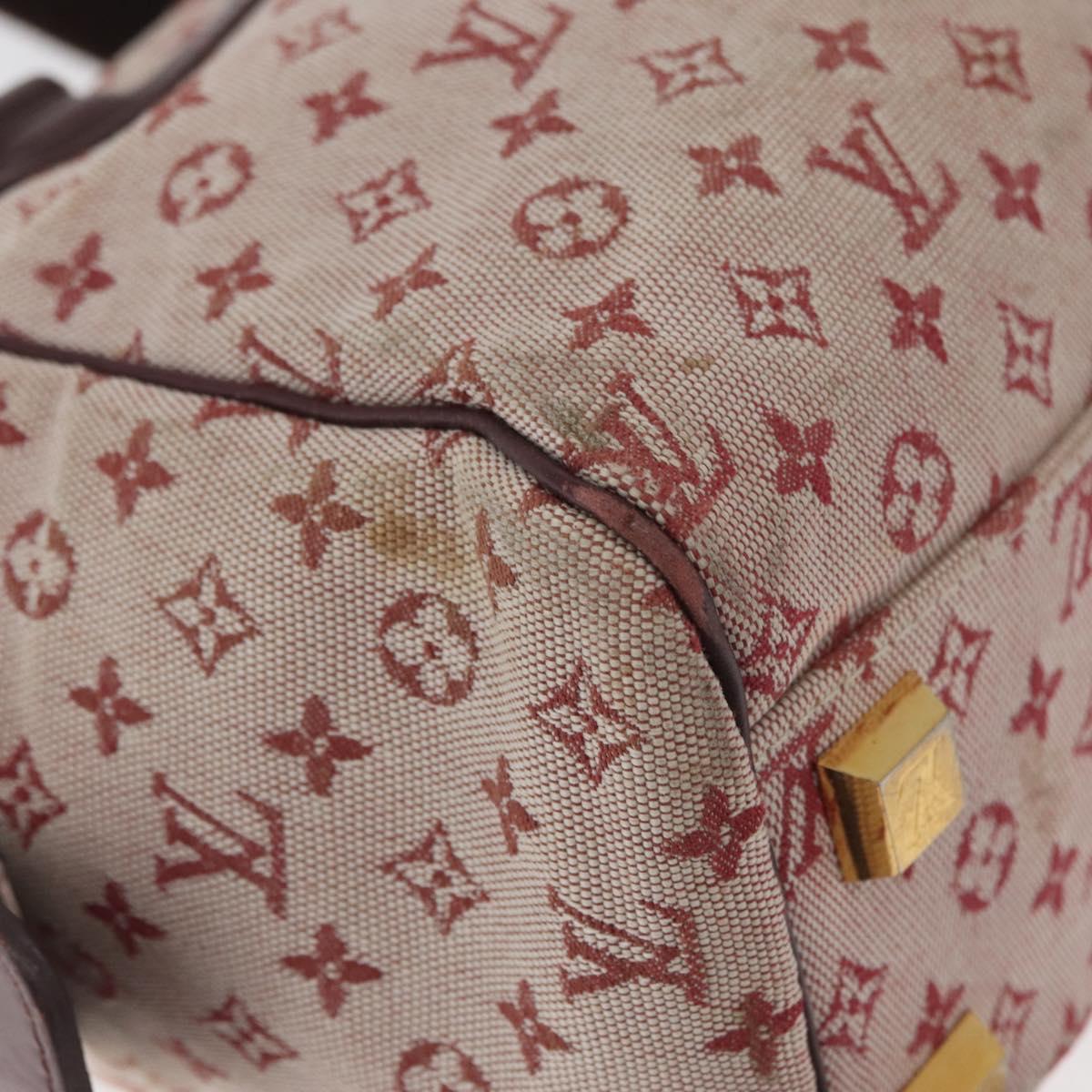 LOUIS VUITTON Monogram Mini Josephine PM Hand Bag Red M92216 LV Auth 180350