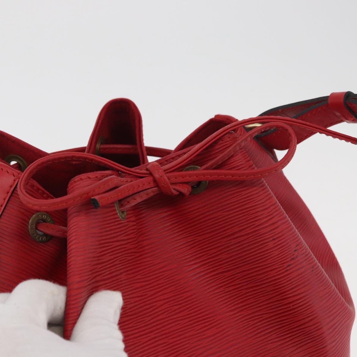 LOUIS VUITTON Epi Noe Shoulder Bag Red M44007 LV Auth 180369A