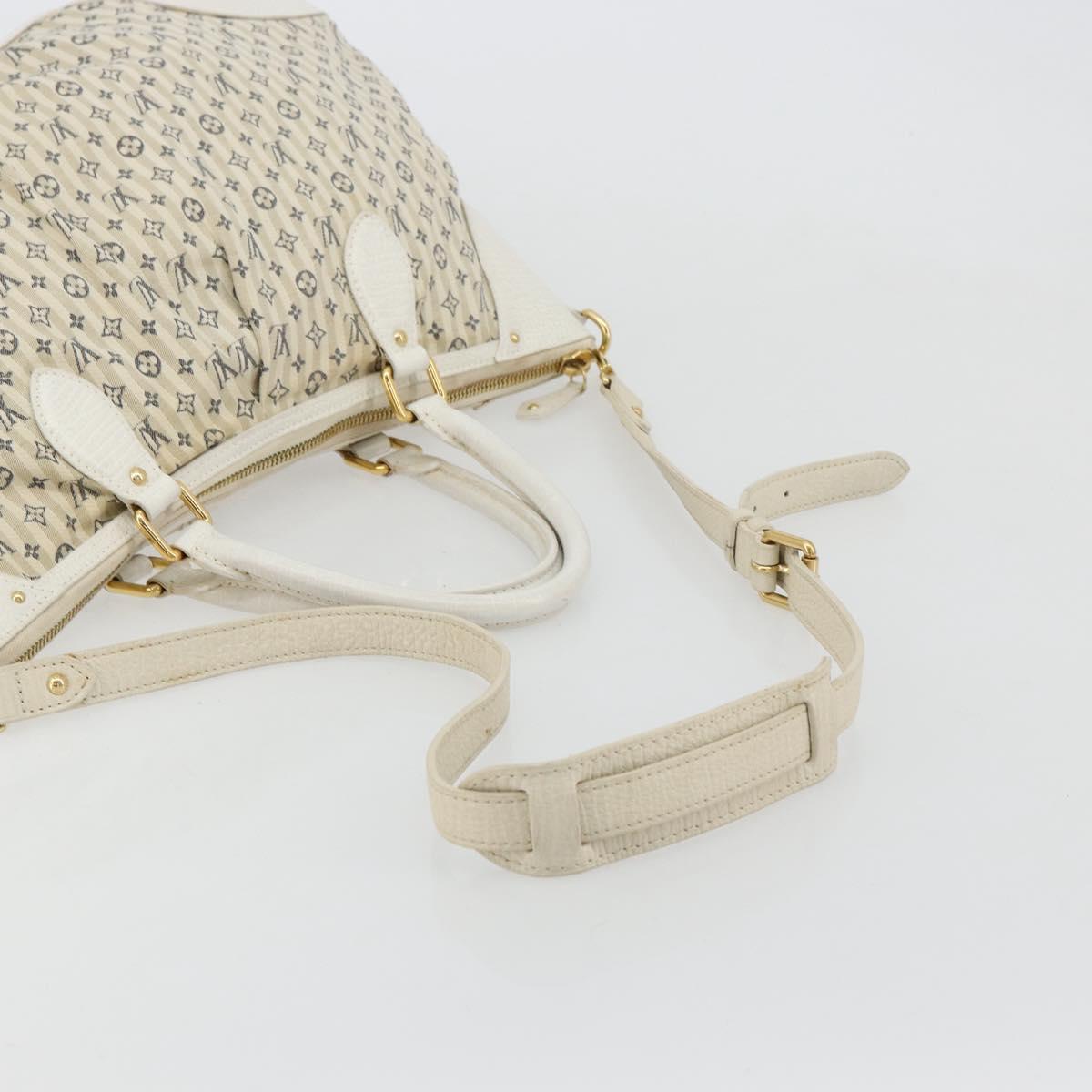 LOUIS VUITTON Monogram Mini Lin Croisette Marina GM Bag Blue M95492 Auth 180370A