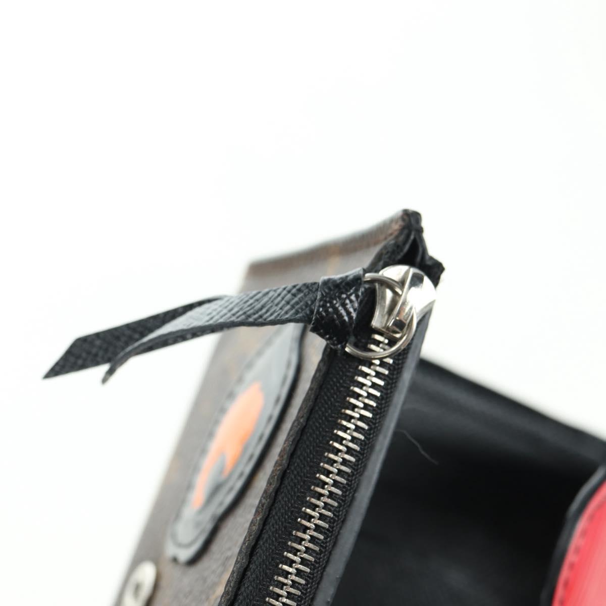 LOUIS VUITTON Kabuki Portefeuille Victorine Wallet Red M67257 Auth 180375M