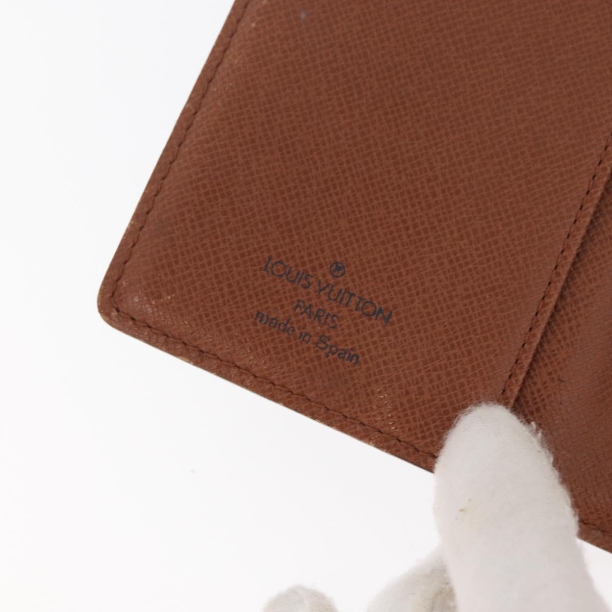 LOUIS VUITTON Monogram Agenda PM Day Planner Cover R20005 LV Auth 180378