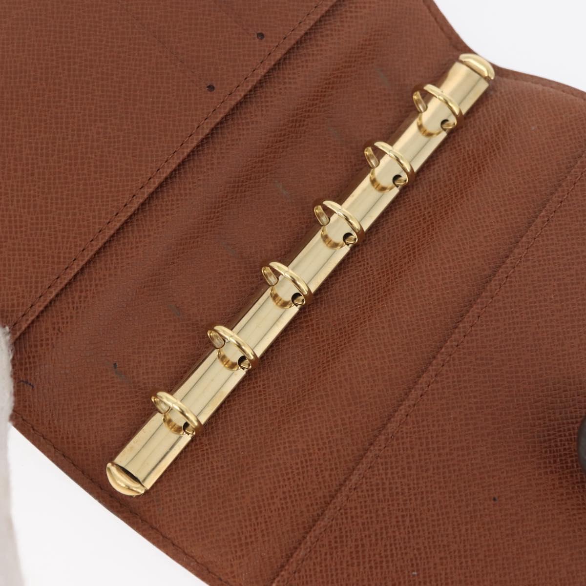 LOUIS VUITTON Monogram Agenda PM Day Planner Cover R20005 LV Auth 180378