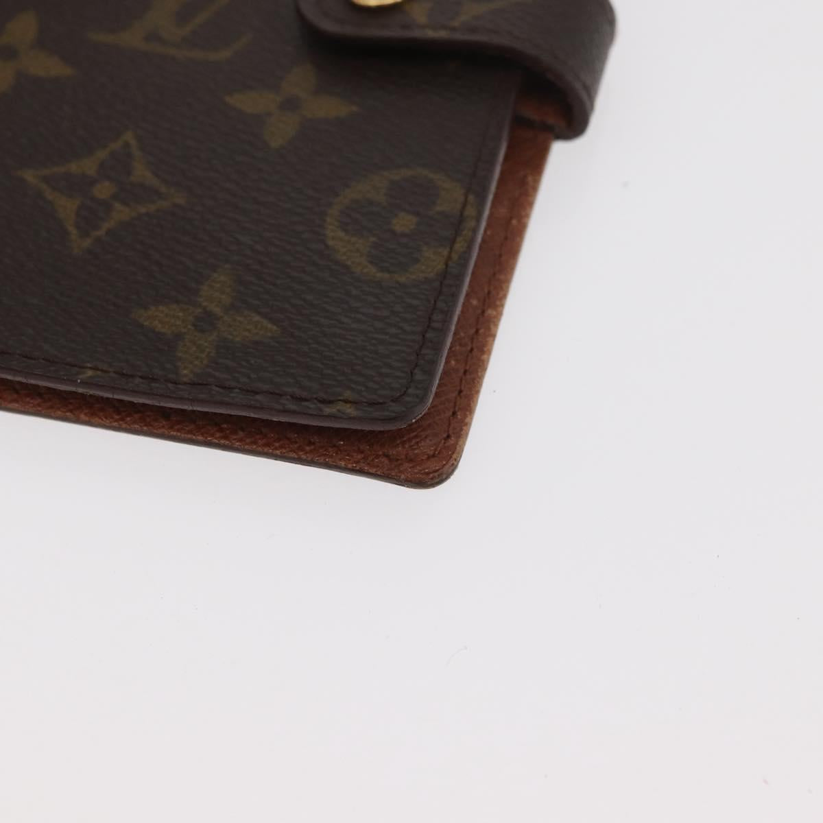 LOUIS VUITTON Monogram Agenda PM Day Planner Cover R20005 LV Auth 180378