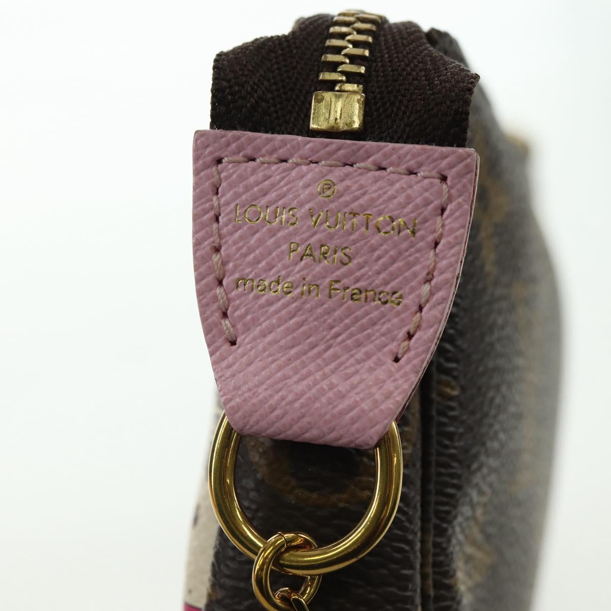 LOUIS VUITTON Monogram Mini Pochette Accessoires Pouch N41667 LV Auth 180386M
