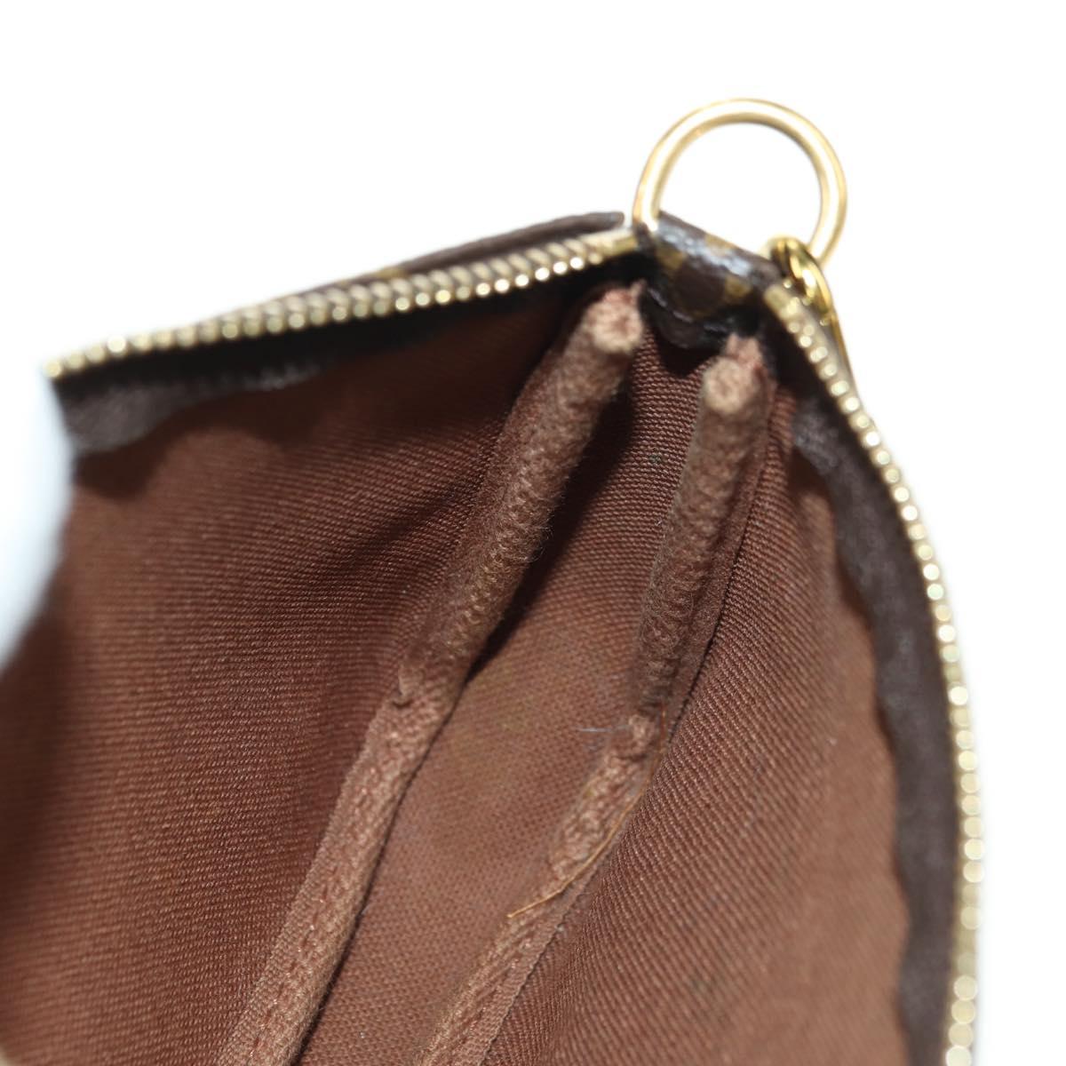 LOUIS VUITTON Monogram Mini Pochette Accessoires Pouch N41667 LV Auth 180386M
