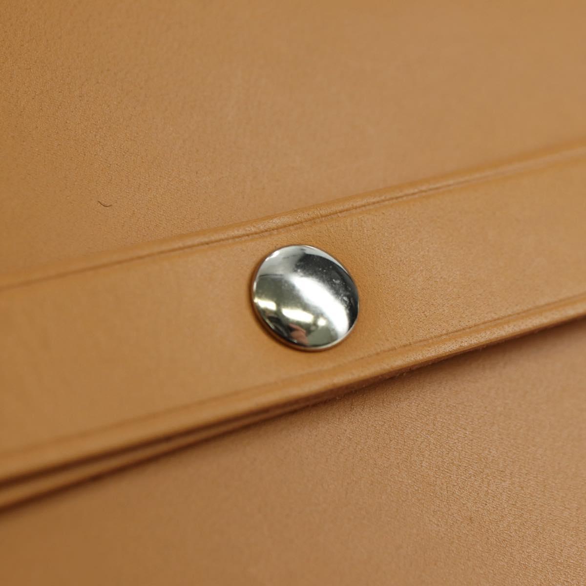HERMES Postcard Set Visionaire 32 Playing Cards Leather Beige Auth 180397M