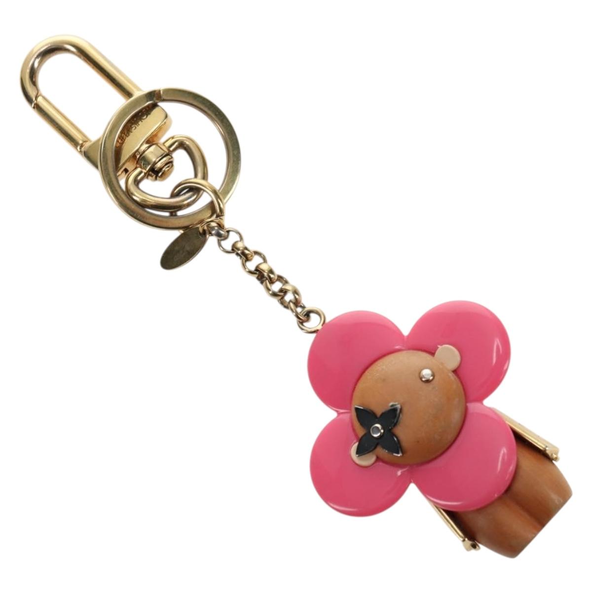 LOUIS VUITTON Porte Cre Vivienne Charm metal Gold Tone M67298 LV Auth 180398M