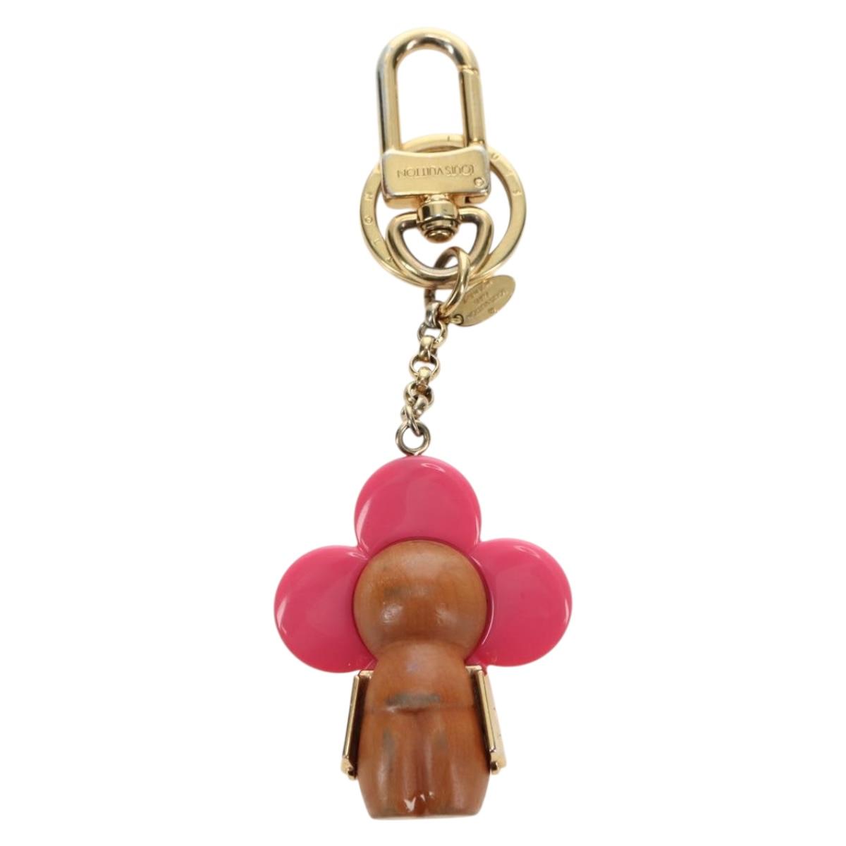 LOUIS VUITTON Porte Cre Vivienne Charm metal Gold Tone M67298 LV Auth 180398M